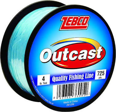 Zebco Outcast Line Blue 4lb- 725yds