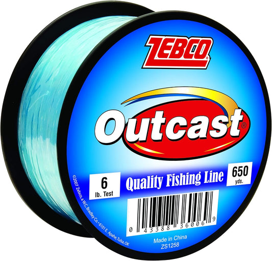 Zebco Outcast Line Blue 6lb- 650yds