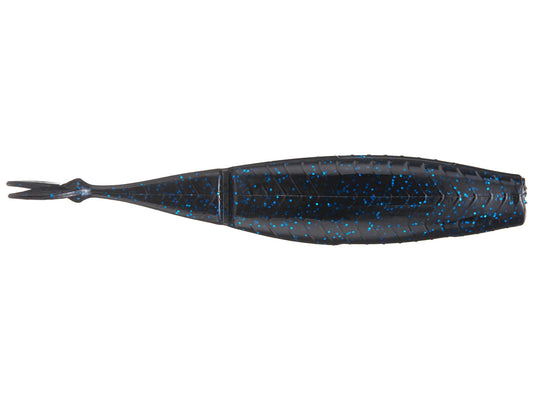 6th Sense Ozzie 4.0 Soft Jerkbait 6pk (black n blue)