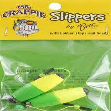 Mr Crappie Snappers Weighted Cigar Float w bobber stops 2pk