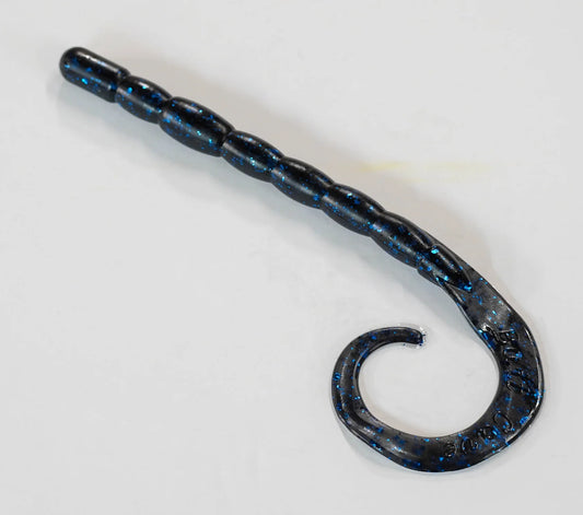 Bait Cave Customs 10” AB Worm (black &blue)