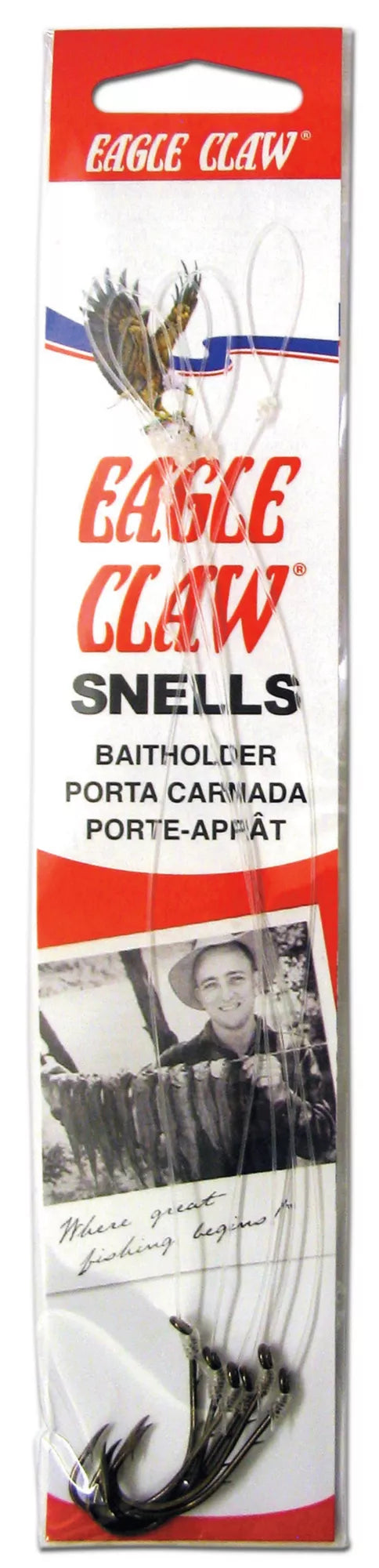 Eagle Claw Snells Baitholder size 2/0  6ct
