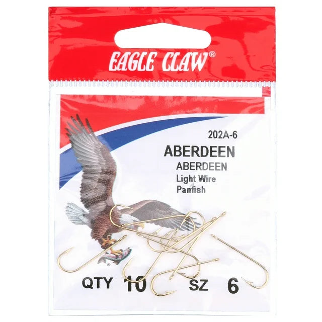 Eagle Claw Aberdeen Hook sz 6- 10ct