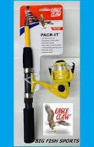 EAGLE CLAW Pack-It Telescopic Spinning Rod/ Reel Combo