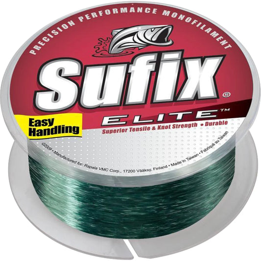 Sufix Elite Lo-Vis Green Monofilament Line 12lb 330 yds