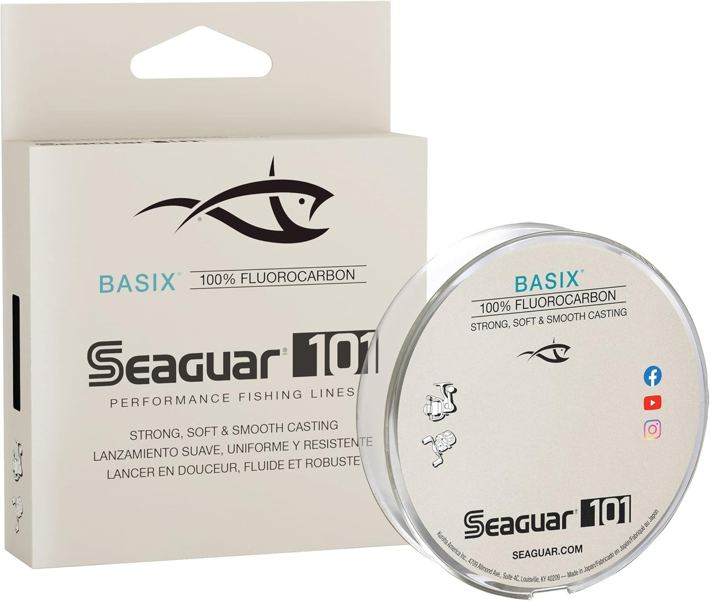 Seaguar 101 Basix 100% Fluorocarbon Line 175yds 20lb