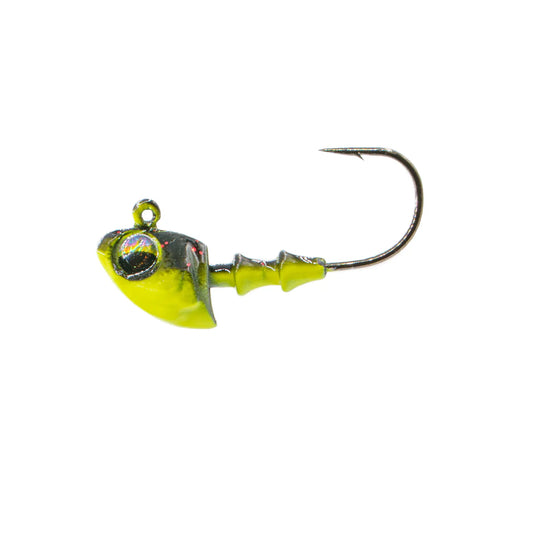6th Sense Crappie Jigheads 5pk 1/16oz #4 hook (black neon)