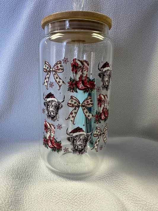 Christmas Cows With Bows