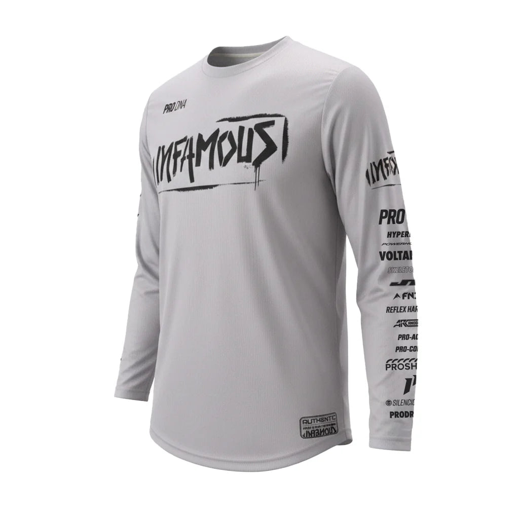 PERFORMANCE LONG SLEEVE - INFAMOUS TEAM WEAR (GREY)