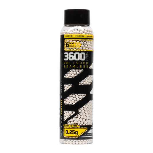 PRECISION .25G BB'S - 3600CT - WHITE