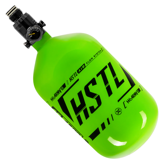 HK ARMY HSTL - CARBON FIBER TANK - STANDARD REG - 68CI / 4500PSI - NEON GREEN/BLACK