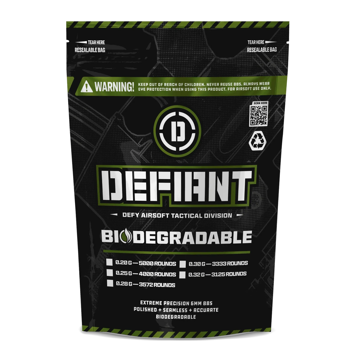 Defiant Airsoft BBs Biodegradable