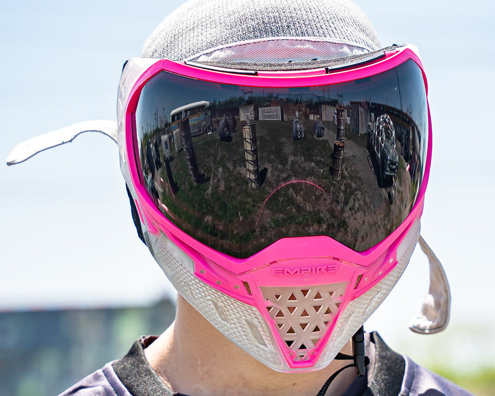 Empire EVS Paintball Mask w/ 1 Lens - Crystal Clear/Pink