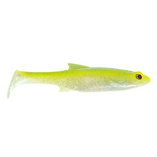 Bass Mafia Dangerous Swimbait Unloaded 6” (Chartreuse Blue)