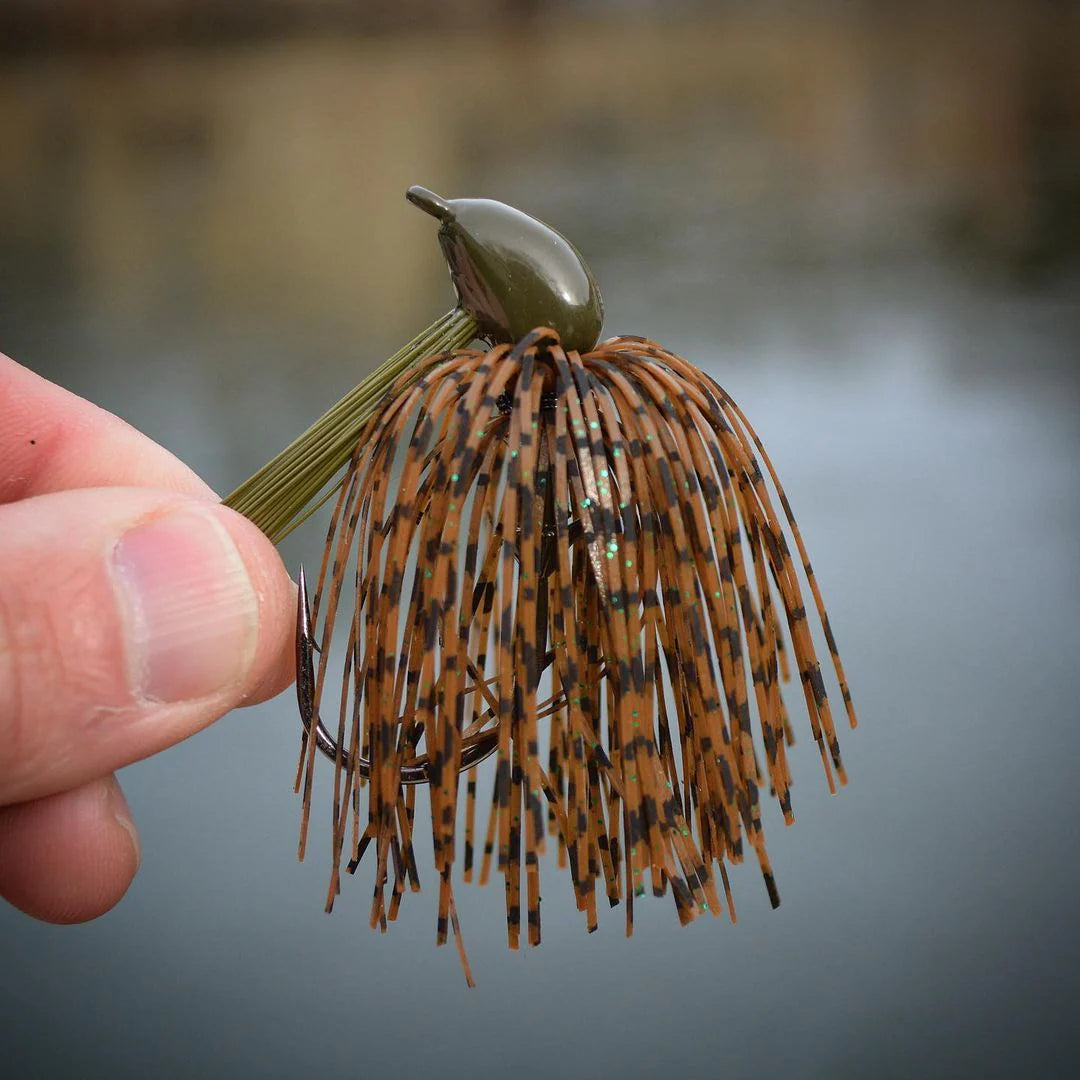 Motion Fishing 1/2oz FLIPPING BRUSH JIG (Dirty Mo)