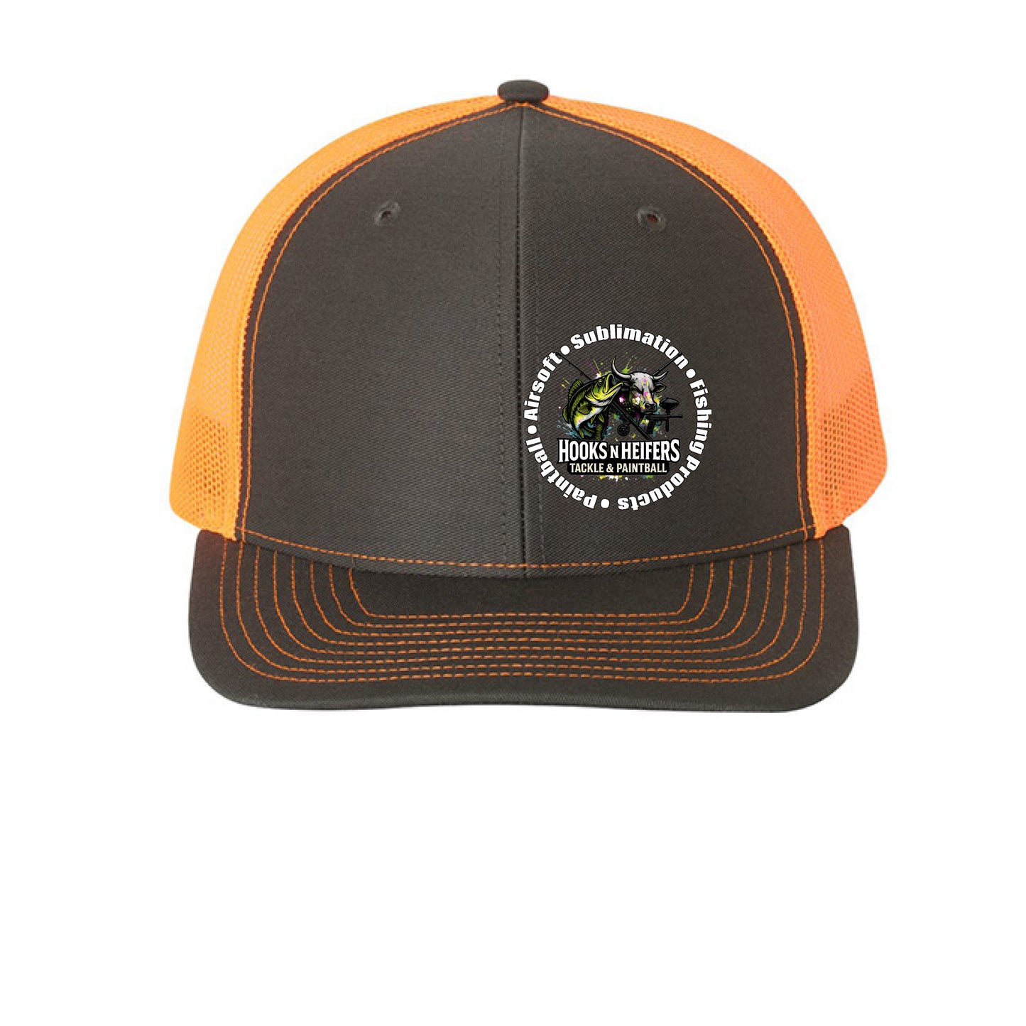 Charcoal/ Neon Orange - FRONT