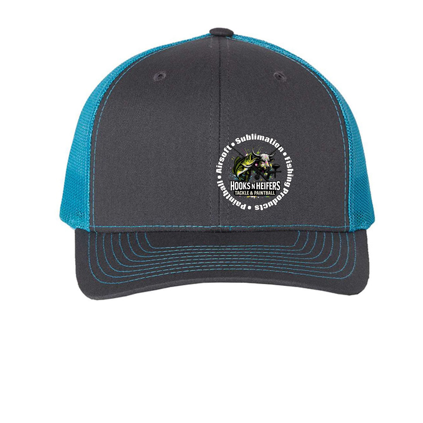 Charcoal/ Neon Blue - FRONT