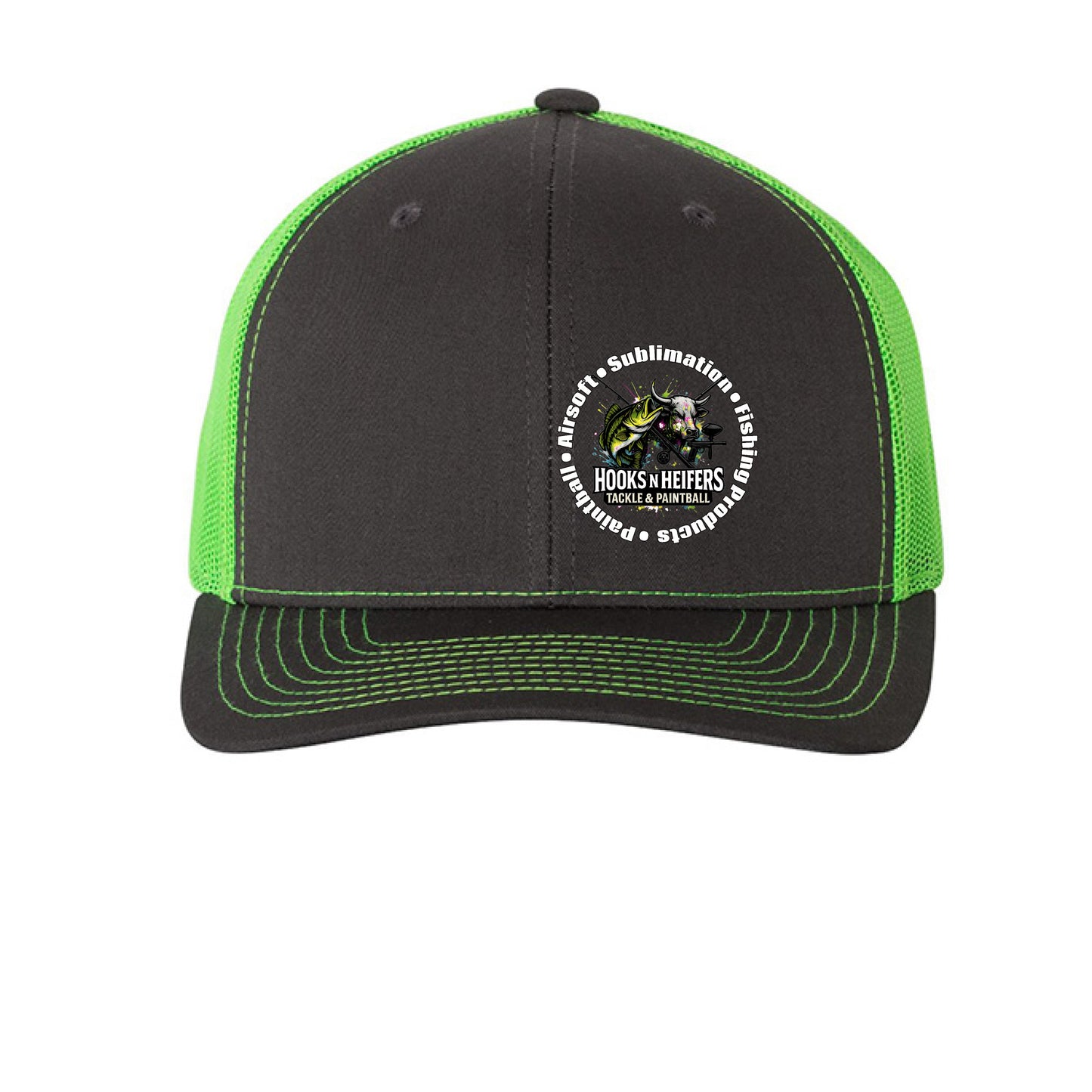 Charcoal/ Neon Green - FRONT