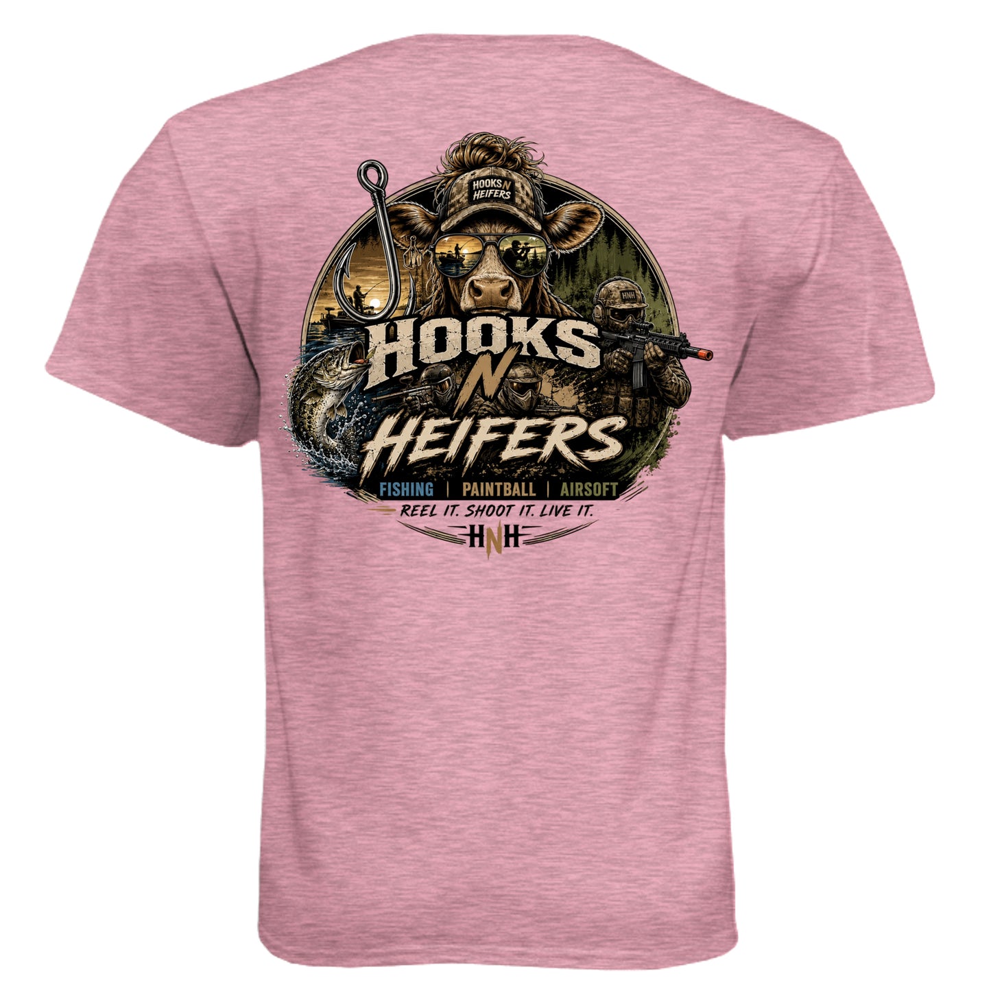 Heather Light Pink - N6210 - BACK