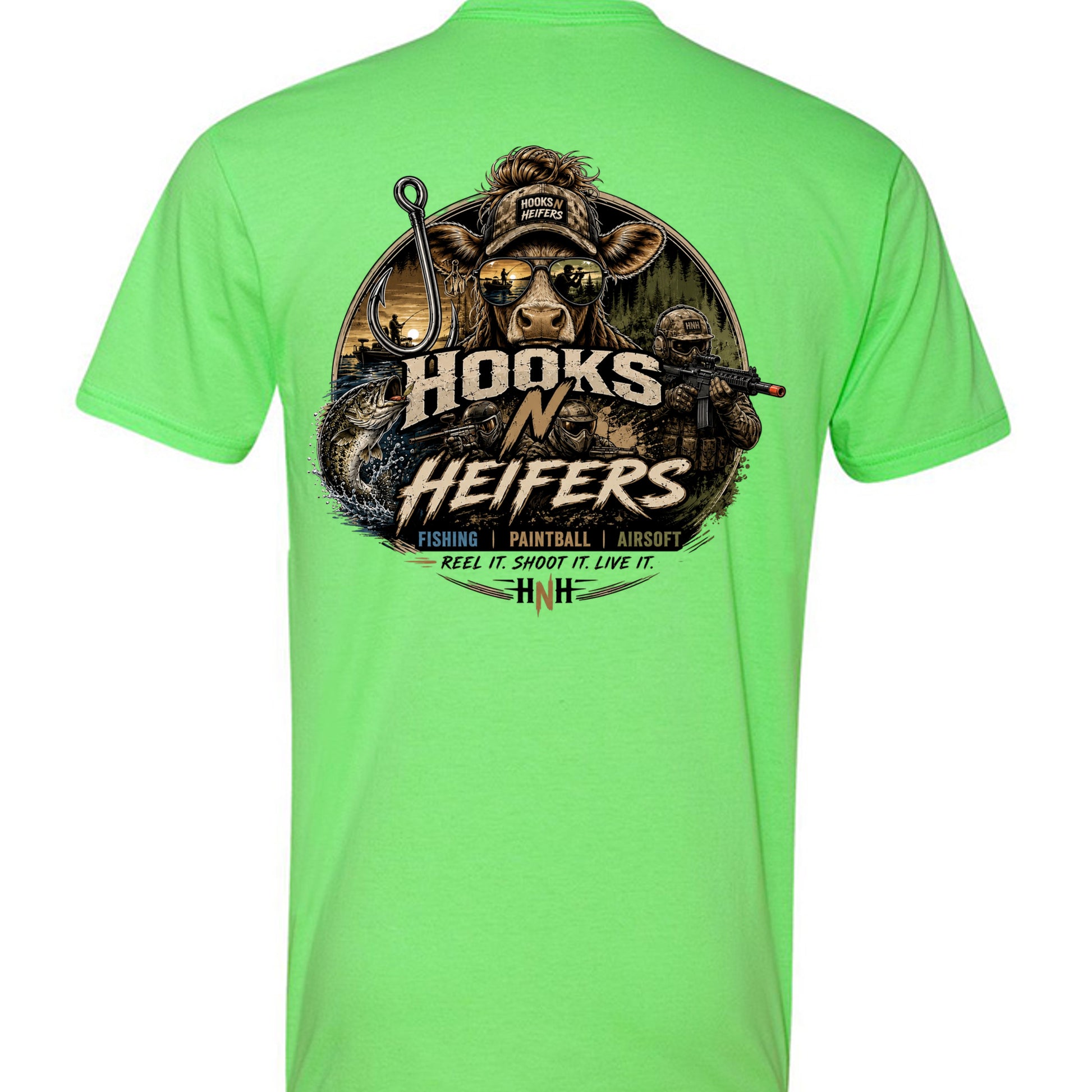 Neon Heather Green - N6210 - BACK